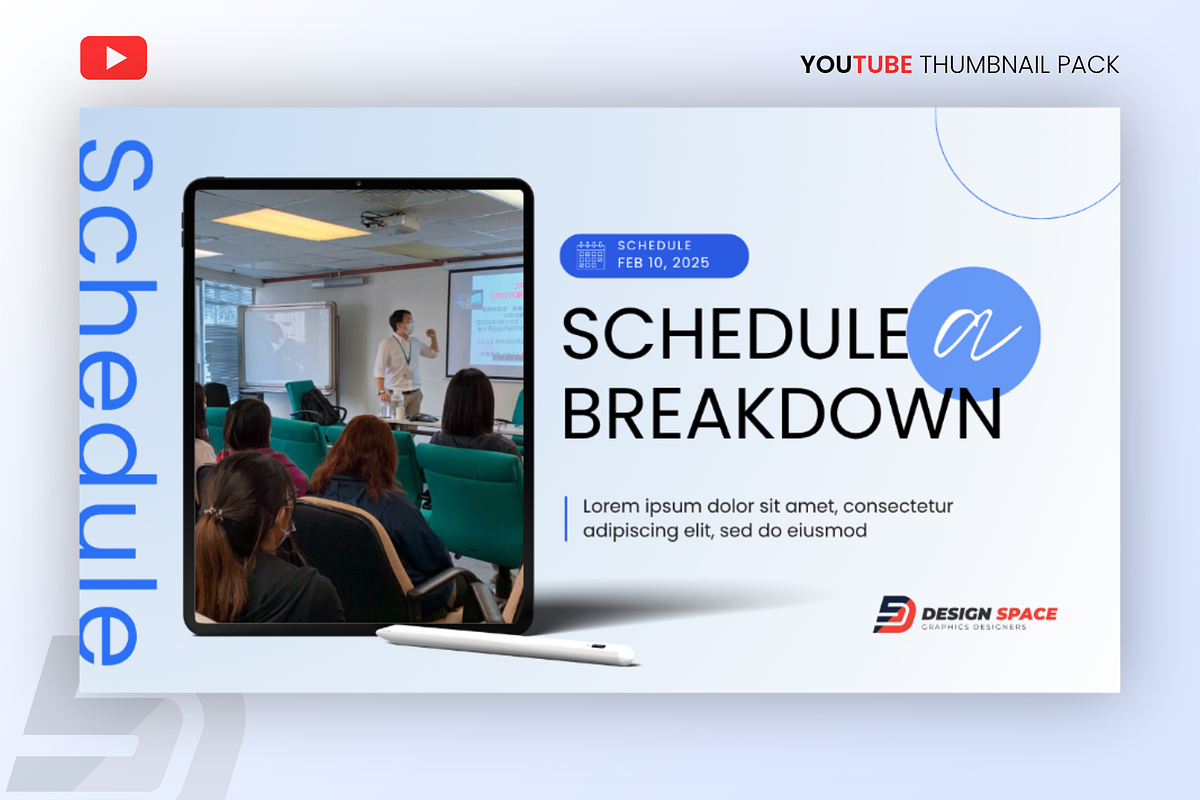 6 Minimal YouTube Thumbnail Bundle preview 3