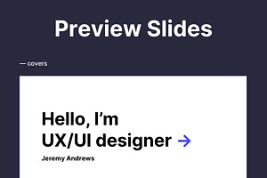 Resume UX/UI Designer Google Slides