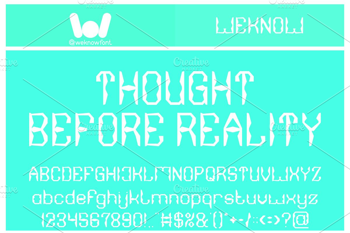 Scientific View font, a Font by weknow (Photo 3 of 8)
