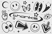 Y2K VECTOR SHAPES COLLECTION, a Pattern Graphic by craftlove (Thumbnail 14 of 14)