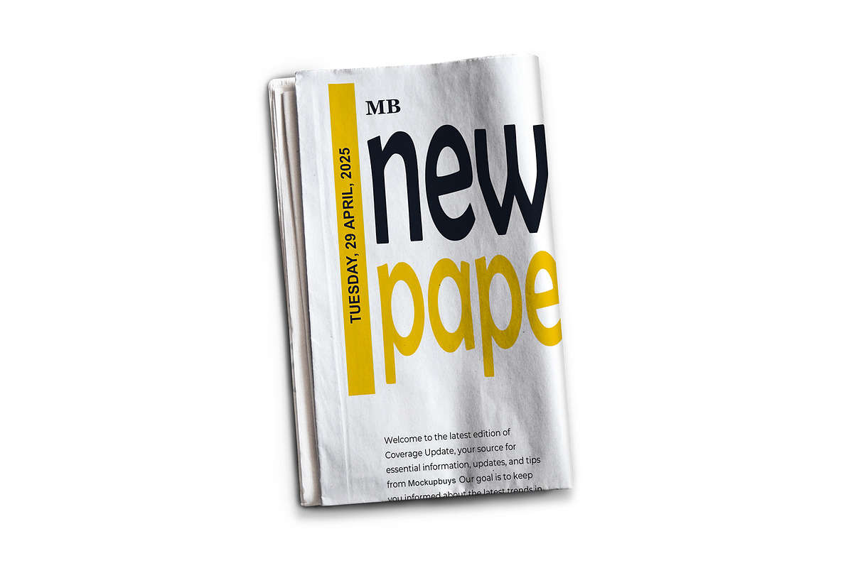Newspaper Mockup, a Mockup by mockupbuys (Photo 5 of 7)