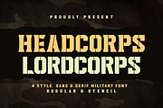 Headcorps & Lordcorps /Military Font, a Sans Serif Font by Almarkhatype (Thumbnail 21 of 21)