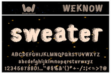 sweater font