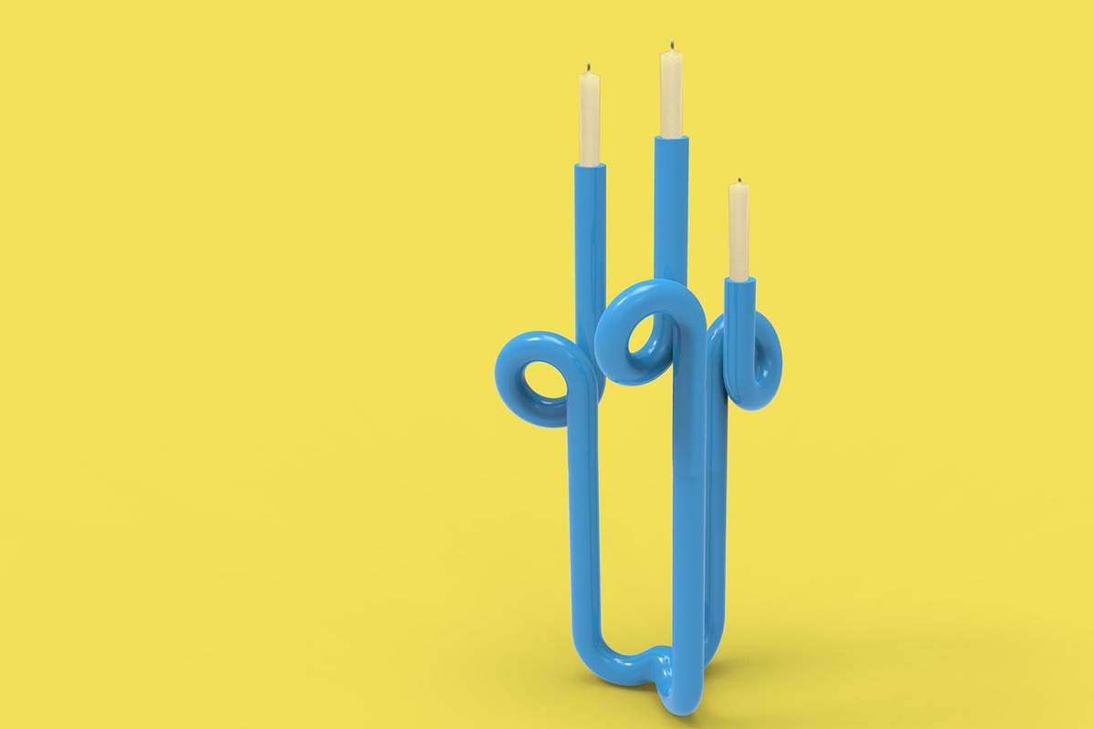 Scroll 3D Printing Candle Holder, an Object 3D Model by Kseniya-Omega (Photo 1 of 5)