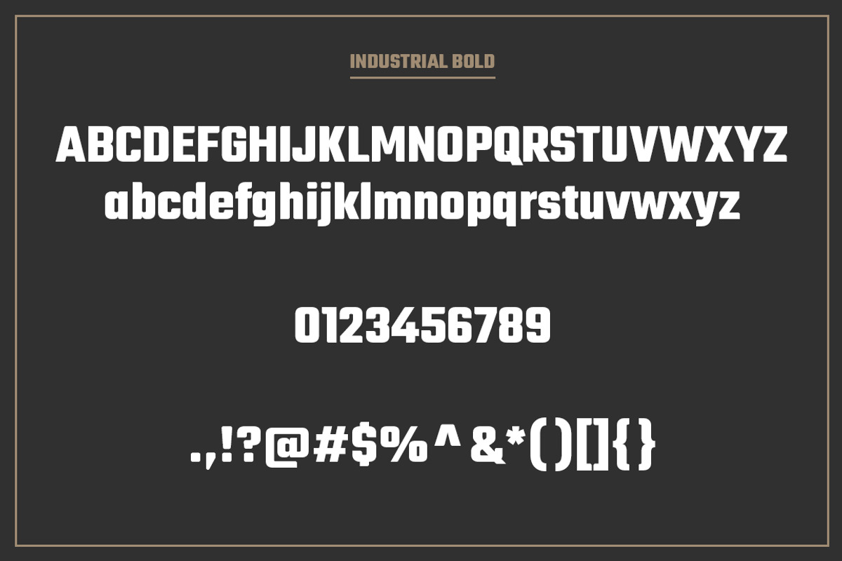 Industrial Font Collection preview 8