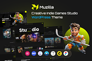 Muzilla Game Studios WordPress Theme, a WordPress Template by AliThemes (Thumbnail 1 of 4)