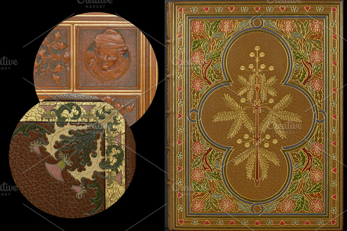 Antique Book Covers, a Texture Graphic by Blue Line Design (Photo 2 of 24)