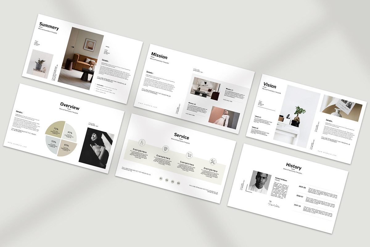 Minimal Presentation Template, a Presentation Template by PrintIdea (Photo 4 of 10)