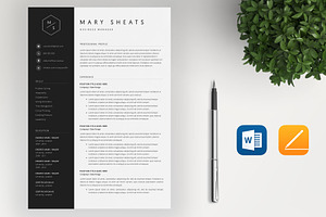 Resume Template 4 Pages CV