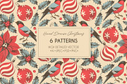 Hand Drawn Christmas, a Pattern Graphic by GreyLilac (Thumbnail 1 of 9)