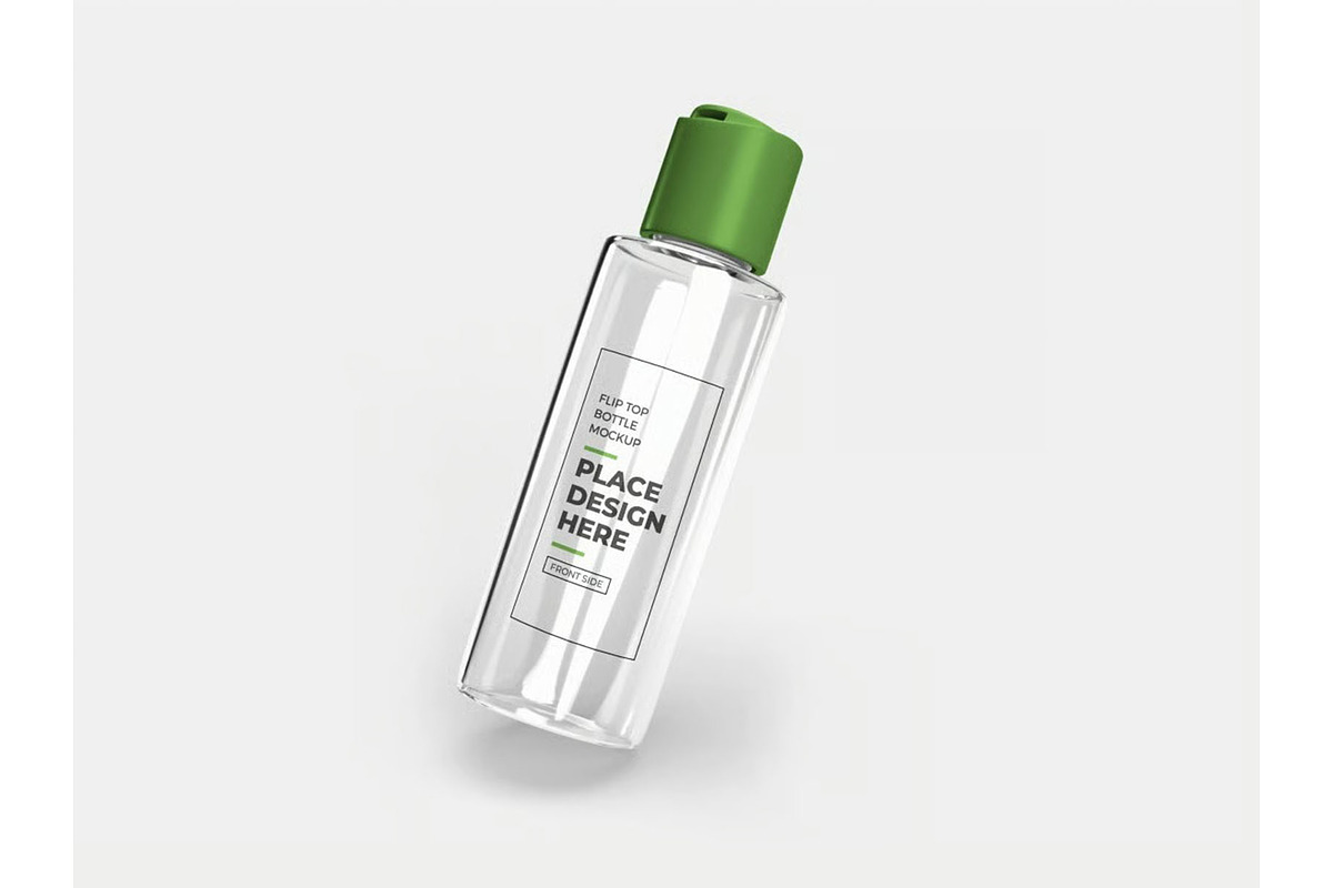 Flip Top Bottle Mockup Template Set, a Household Mockup by DesignRushMarket (Photo 9 of 11)
