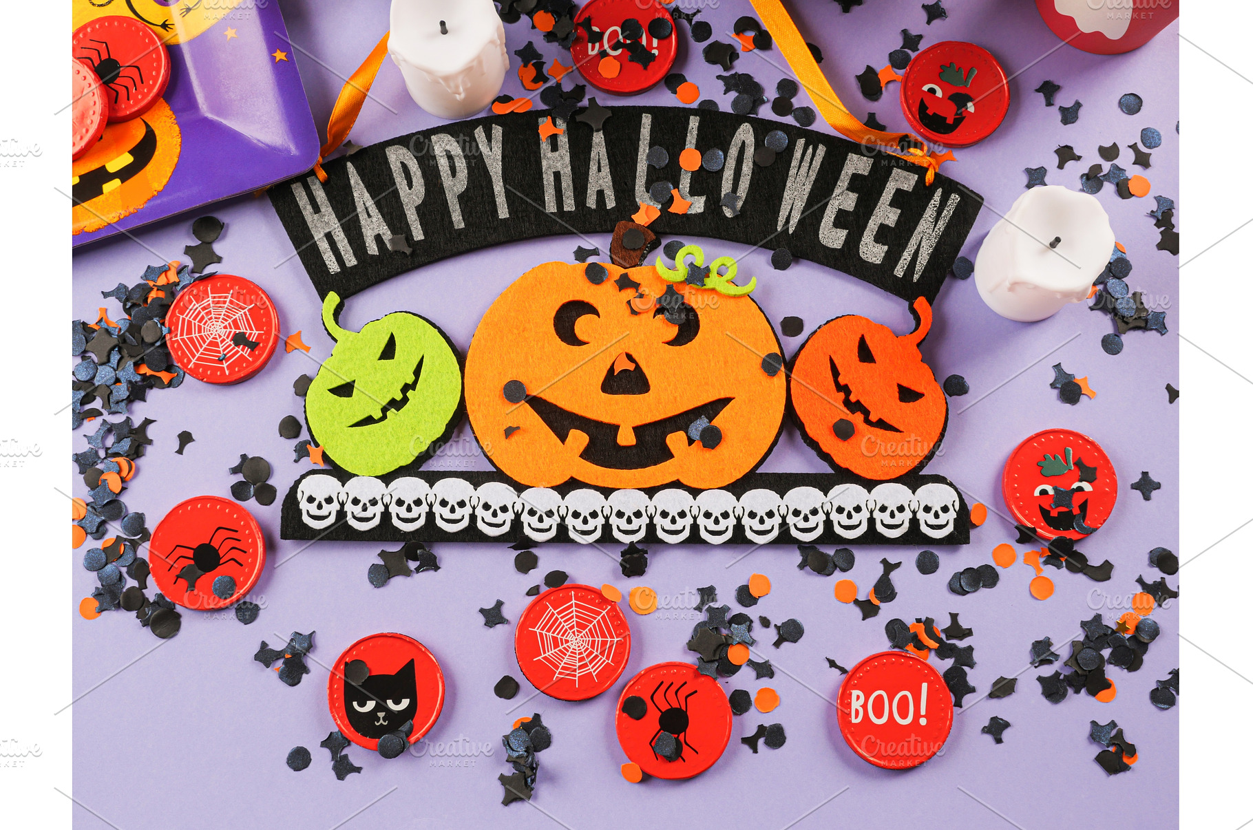 Happy halloween greetings decor with, a Holiday Photo by Lifemorning