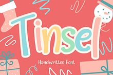 Tinsel is a handwritten font