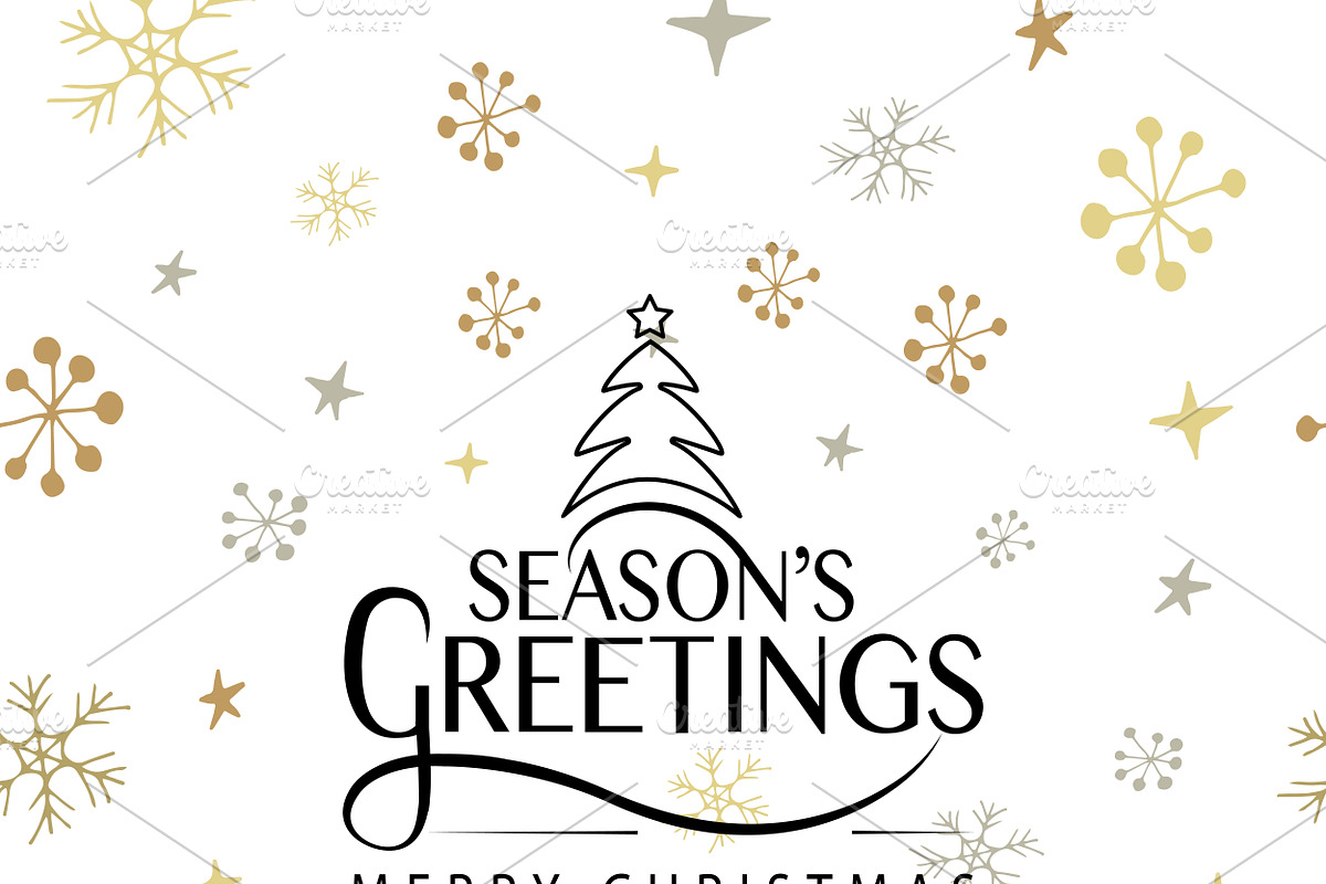 Season's Greetings Typography, a Card Template by Svetlana Kurako (Photo 2 of 2)