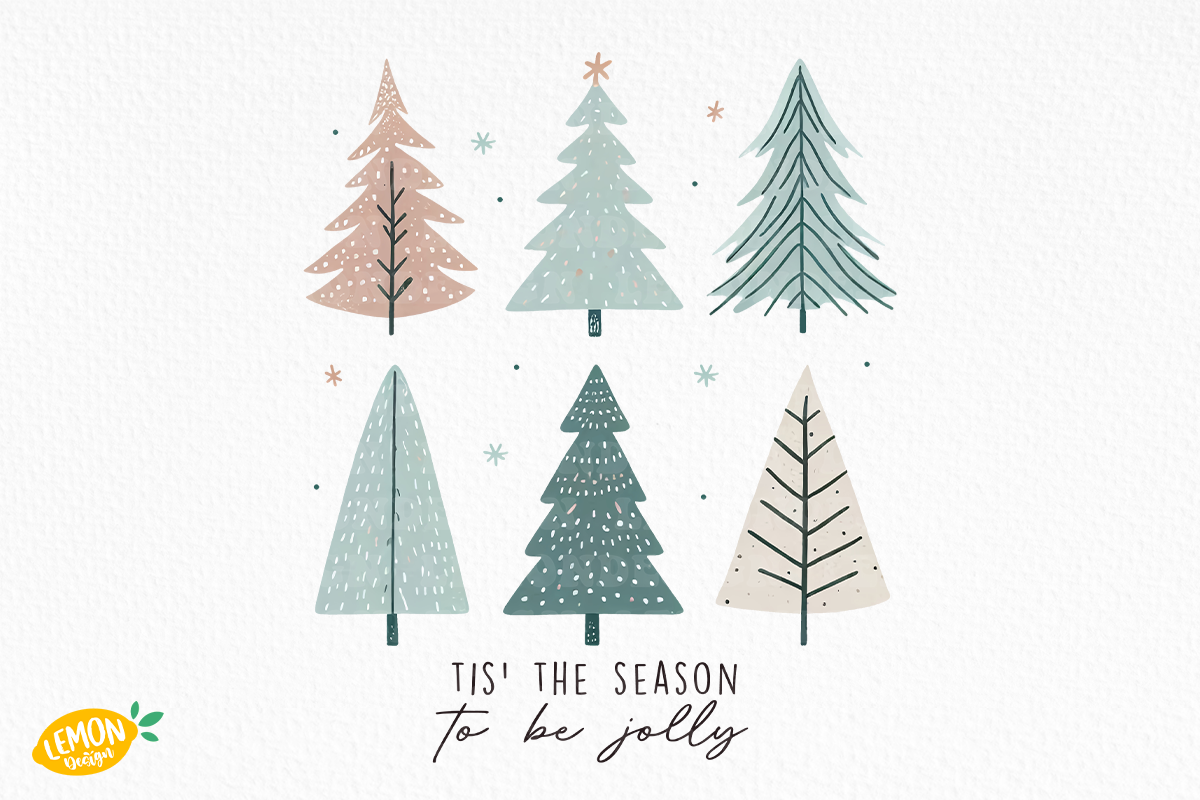 Boho Christmas Trees PNG Bundle, a Seasonal Illustration by LemonDesign (Photo 7 of 12)