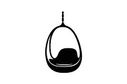 Hanging Egg Chair Silhouette Bundle, an Illustration by Designer_Momina (Thumbnail 48 of 51)