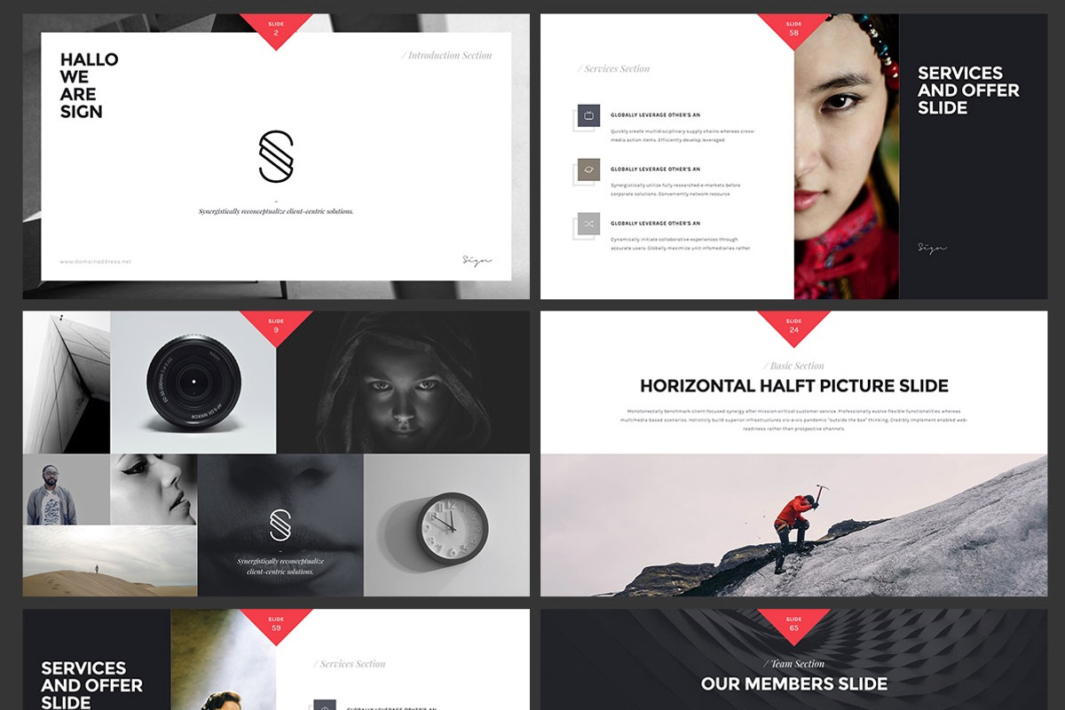 Sign Keynote Presentation Template, a Presentation Template by Goashape Studio (Photo 4 of 7)