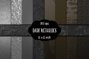 Dark Metallic Digital Paper