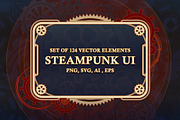 Steampunk UI Set, an Object Graphic by Olga Ryzychenko (Thumbnail 1 of 13)