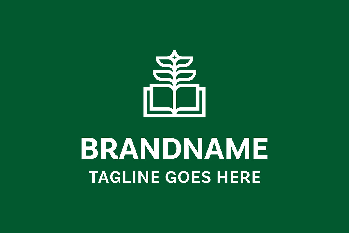 Plant Book Nature Education Logo, a Branding & Logo Template by Pray Art Design Studio (Photo 2 of 2)