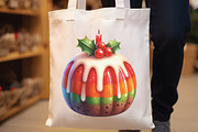Watercolor Christmas Pudding Clipart, a Work Illustration by CraftArtStudio (Thumbnail 2 of 6)