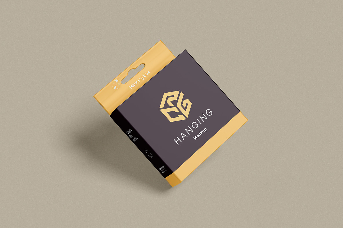 Hanging Box Mockup, a Packaging Mockup by Pexelcorner (Photo 5 of 9)