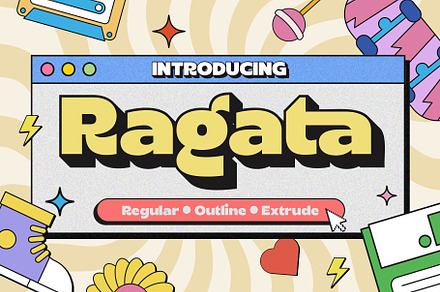 Ragata - Display Sans, a Sans Serif Font by Arterfak Project