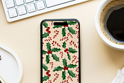 Christmas Digital Wallpaper, a Decorative Illustration by Oleksandra Illustrates (Thumbnail 7 of 11)