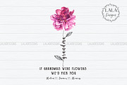 Grandma Birth Month Flower Png, a Graphic by LALADesigns (Thumbnail 1 of 2)