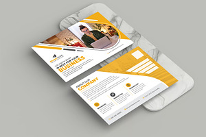 Corporate Postcard Design, a Card Template by GraphicsBurg