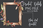 Watercolor Wooden Frame Clipart, an Illustration by Rose Art (Thumbnail 7 of 7)