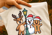 Cute Christmas Friends PNG Bundle, a Graphic by Cut File (Thumbnail 4 of 5)