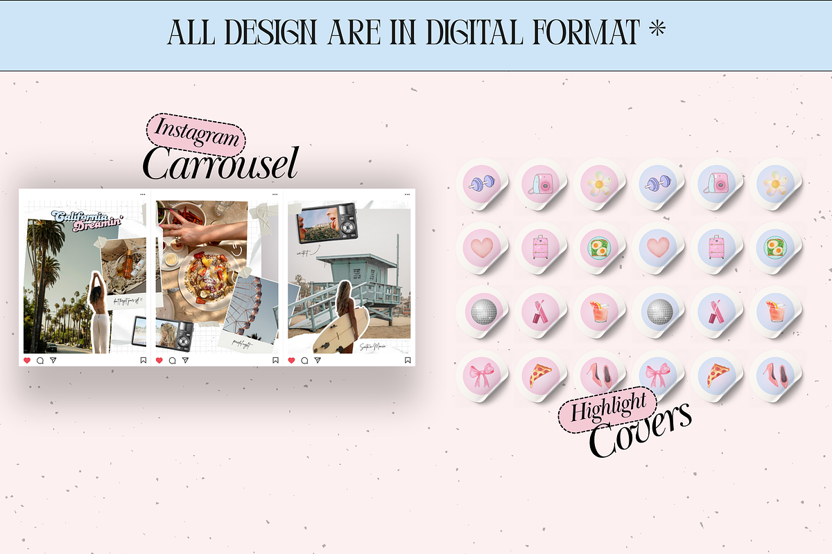 Instagram Templates Bundle, a Social Media Template by PixelBloomClub (Photo 3 of 7)