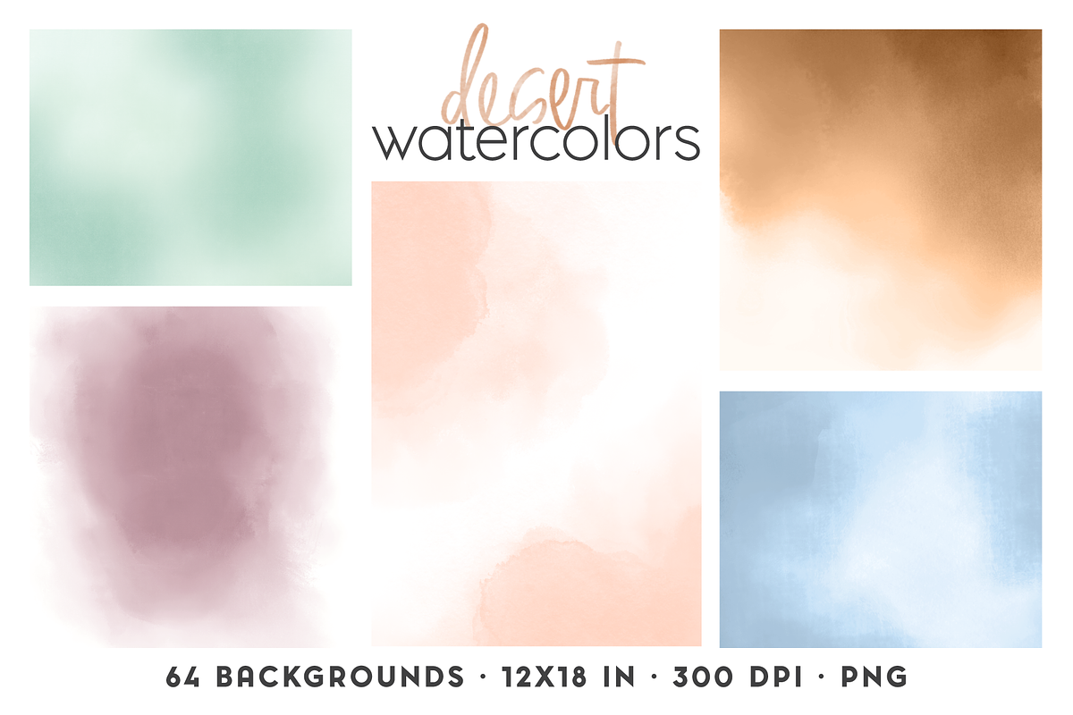 Watercolor Background Bundle, a Texture Graphic by cassi has hobbies (Photo 1 of 6)