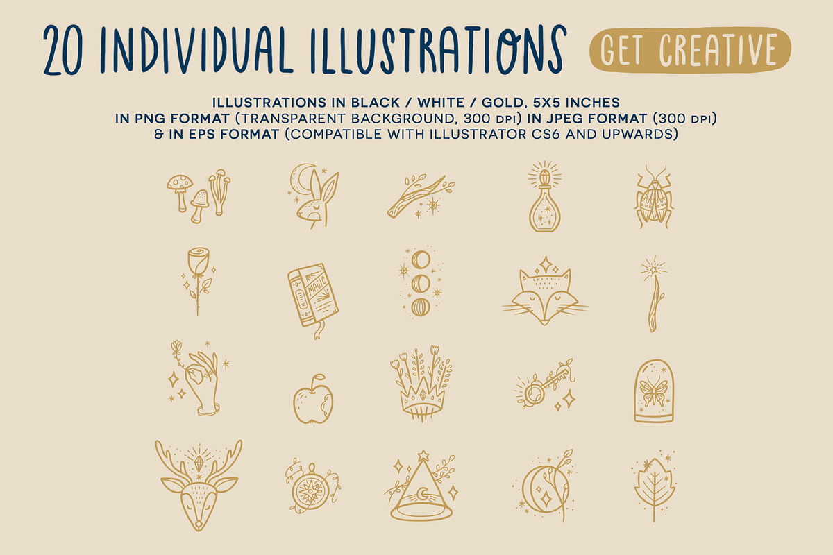 Magical Forest vector illustrations, an Object Illustration by Carole Chevalier (Photo 5 of 7)