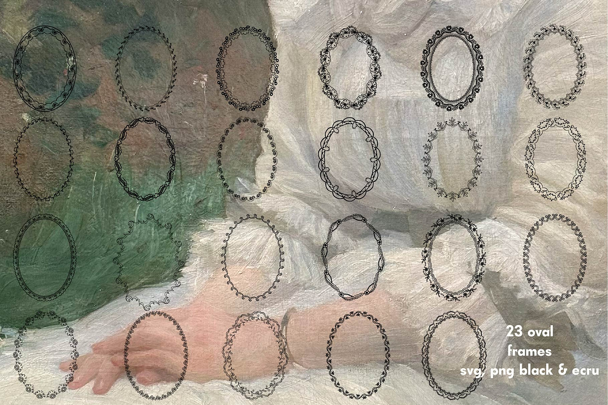 Lace Frames & Vector Brushes Vol. 2, an Object Graphic by MayBay Studio (Photo 2 of 7)