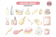 Spa Party Clipart, Beauty Clipart, an Illustration by TatiMockup (Thumbnail 2 of 4)