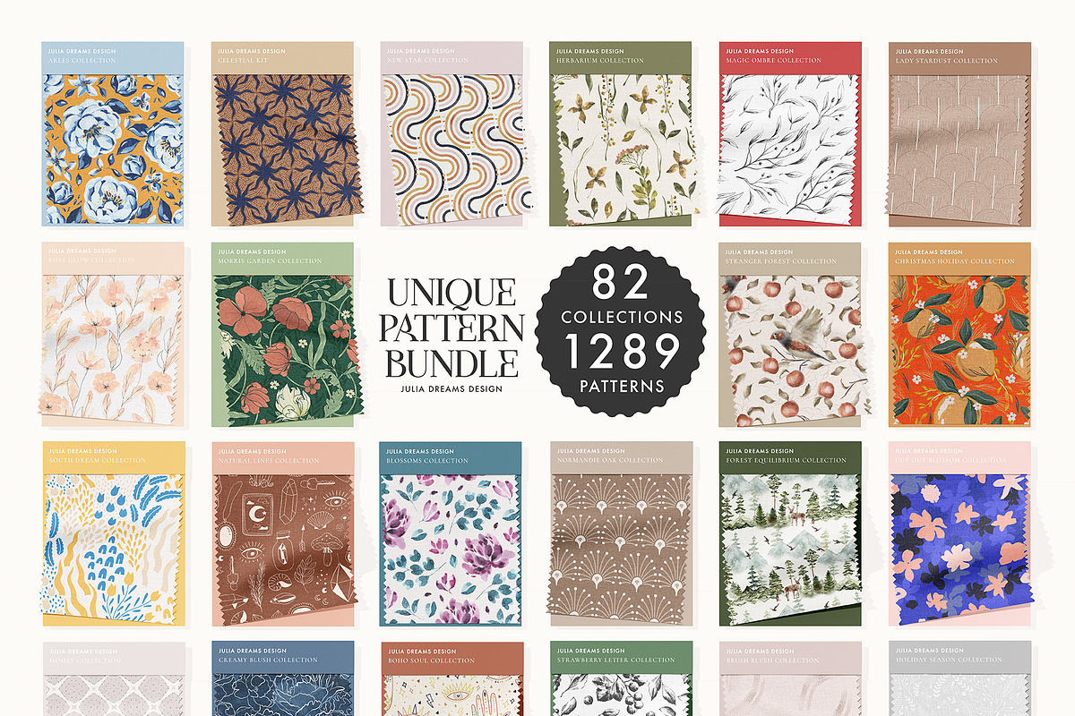 Unique Pattern Bundle, a Pattern Graphic by Julia Dreams (Photo 4 of 10)