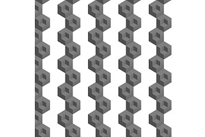 Vector illustration of 3d cubes, an Illustration by piter.goskov