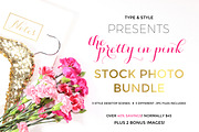 Stock Photo Bundle - Pretty in Pink, a Product Mockup by Type & Style (Thumbnail 1 of 2)