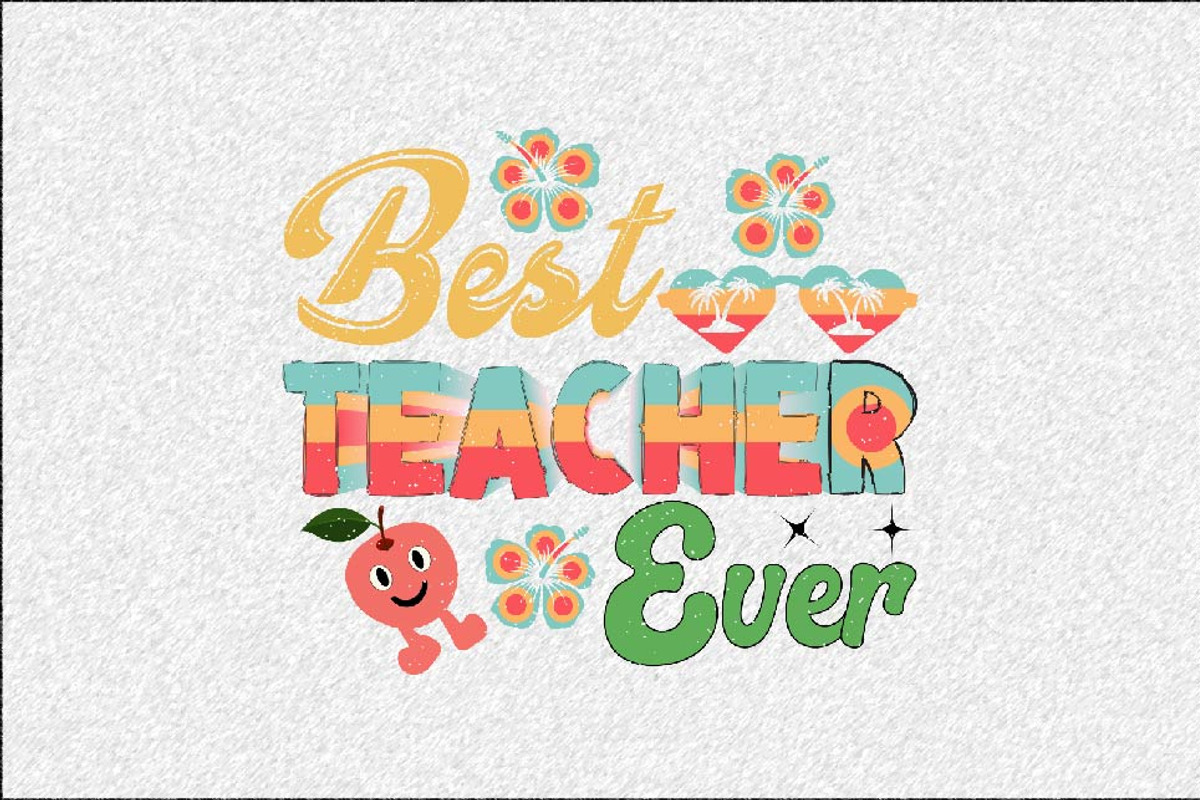 Teacher Summer Sublimation Design Bu, a Work Illustration by SVGArt (Photo 3 of 7)