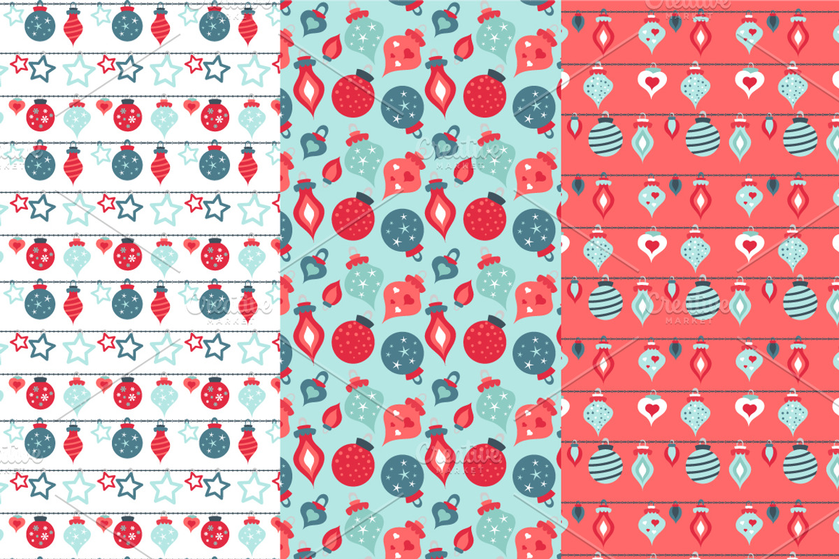 Christmas vector seamless pattern, a Pattern Graphic by MM Studio (Photo 2 of 5)
