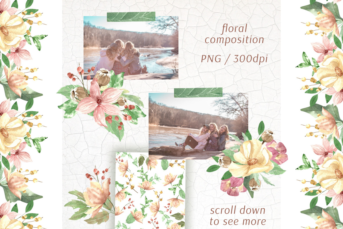 Autumn Garden Watercolor Collection, a Texture Illustration by OlgaSerbun (Photo 7 of 7)