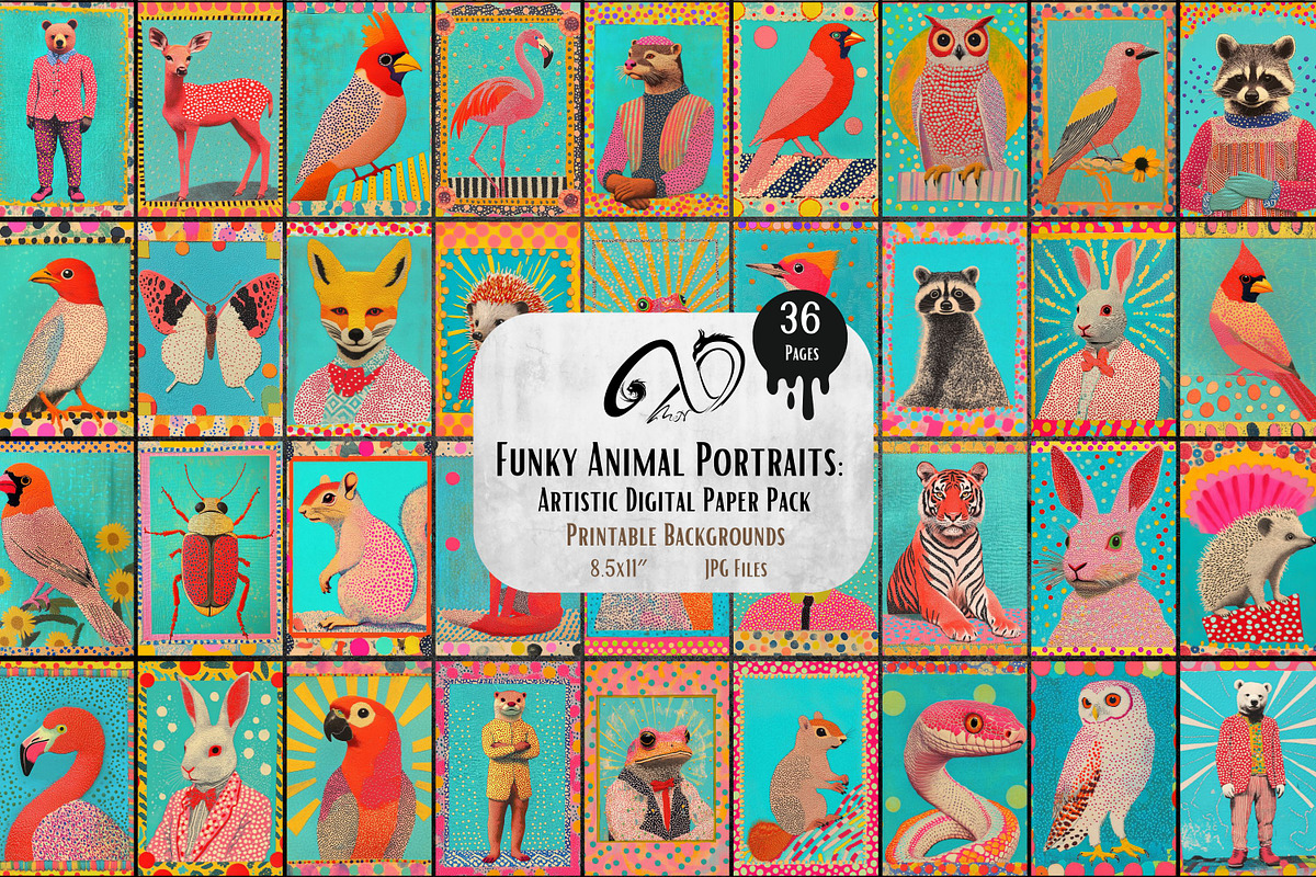 Artsy Girls: Paper Doll Collection, an Animal Illustration by NiiiNArt (Photo 1 of 8)