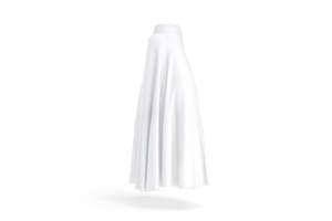 White Women's Muslim Burqa 3D Model