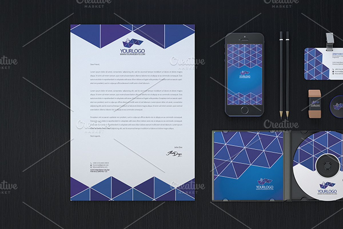 Corporate Identity & Stationery, a Stationery Template by Cristal Pioneer (Photo 4 of 9)