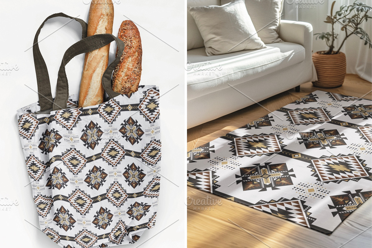 Southwestern Aztec Geometric Pattern, a Pattern Graphic by PPEthnicDecorPattern (Photo 7 of 8)