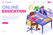 Online distance education from home, an Education Illustration by TAlex (Thumbnail 3 of 6)