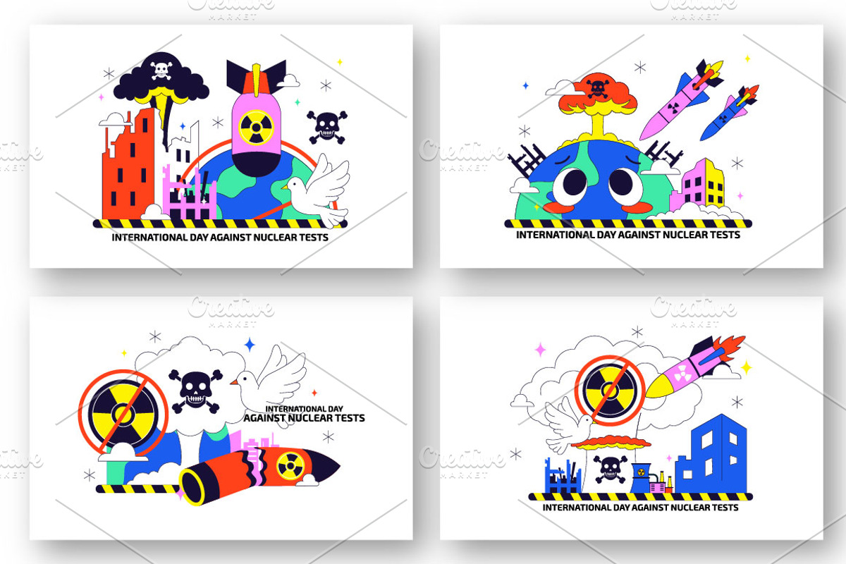 10 Day Against Nuclear Tests, an Object Illustration by denayunebgt (Photo 2 of 4)
