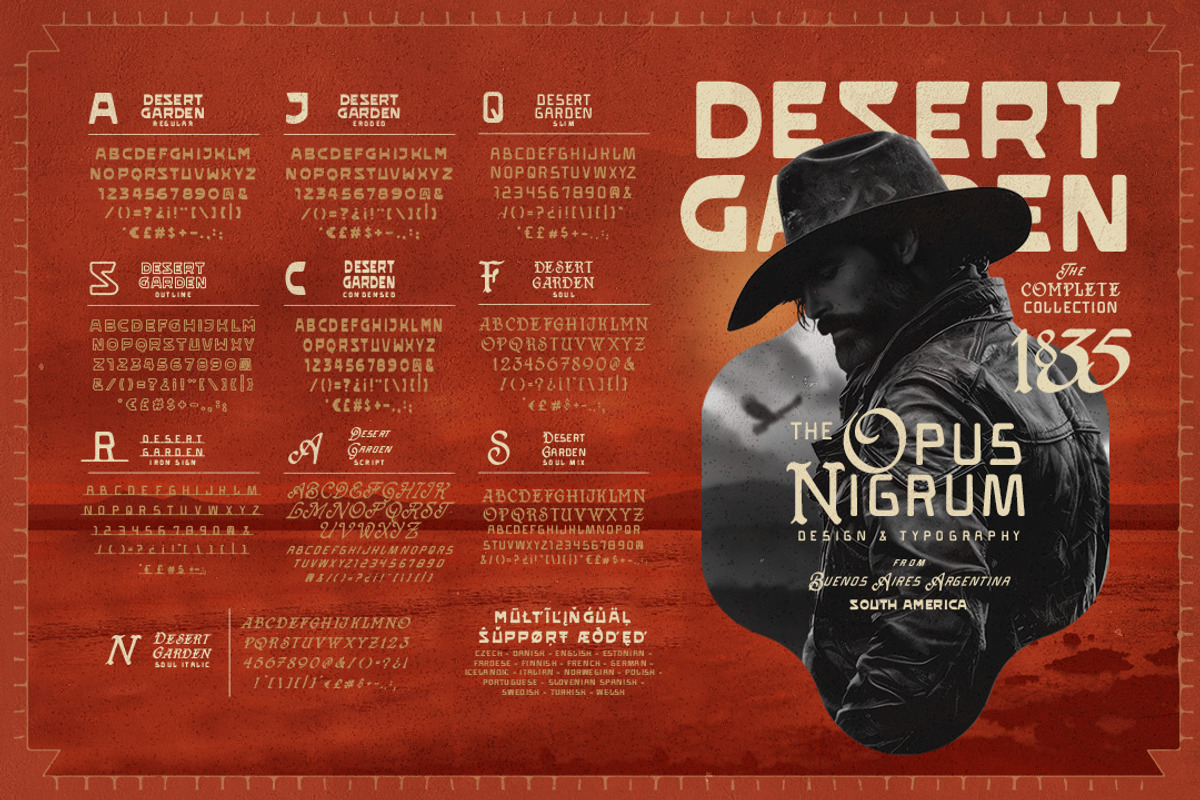 Desert Garden Font Collection, a Sans Serif Font by Opus Nigrum (Photo 17 of 18)